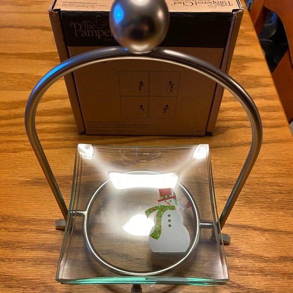 Pampered Chef Holiday Pampered Chef Appetizer Plates With Stand Poshmark